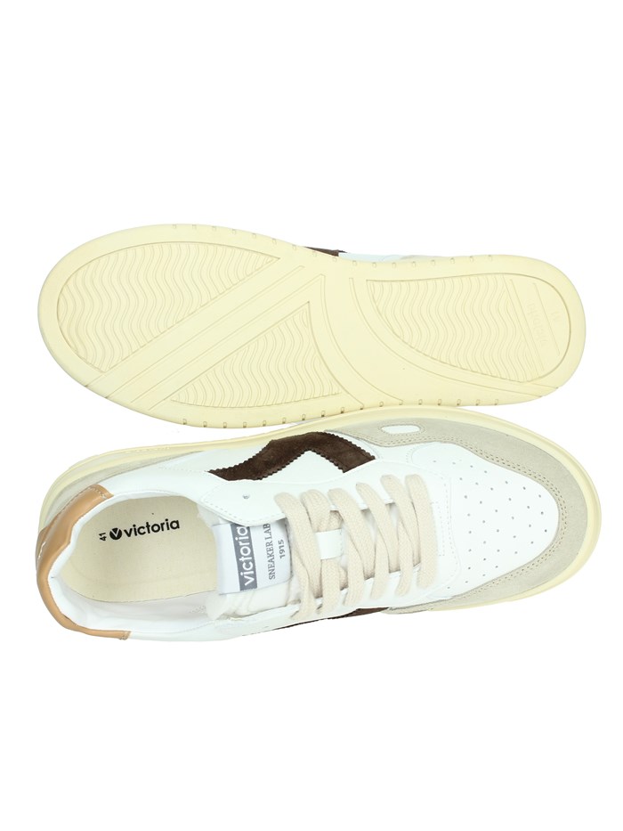 SNEAKERS BASSA 1257101 BIANCO/CUOIO