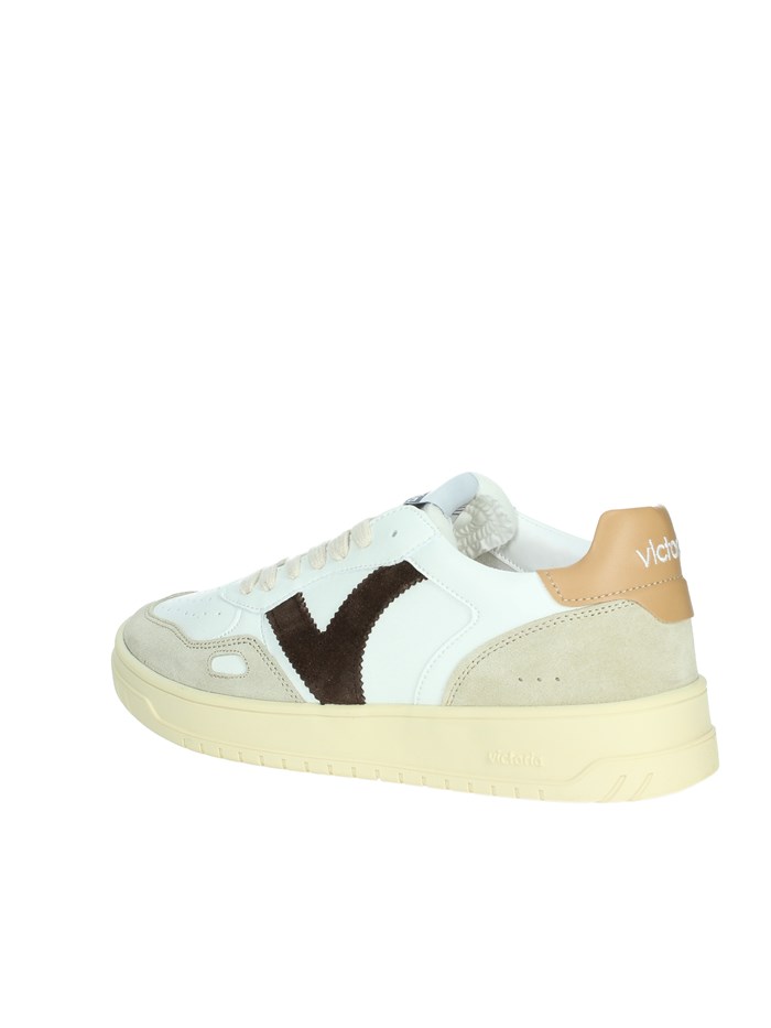 SNEAKERS BASSA 1257101 BIANCO/CUOIO