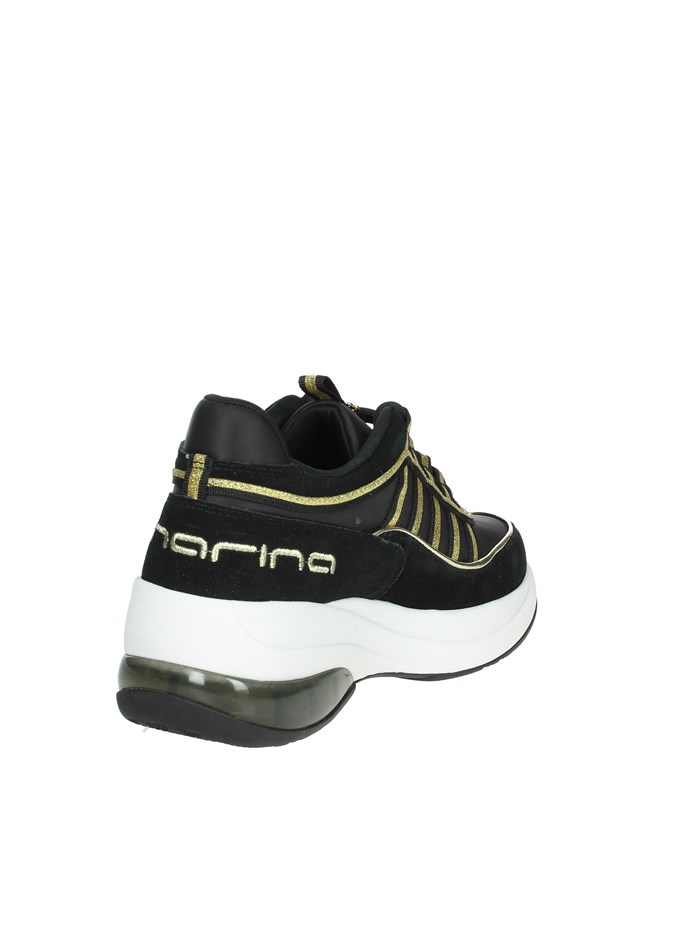 SNEAKERS BASSA UP NERO/ORO