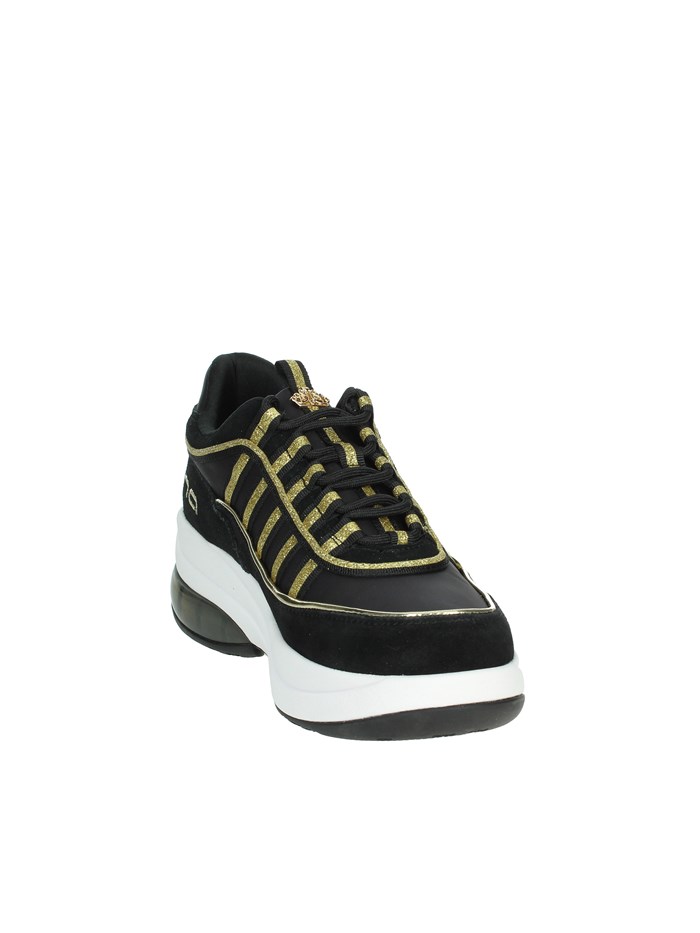 SNEAKERS BASSA UP NERO/ORO