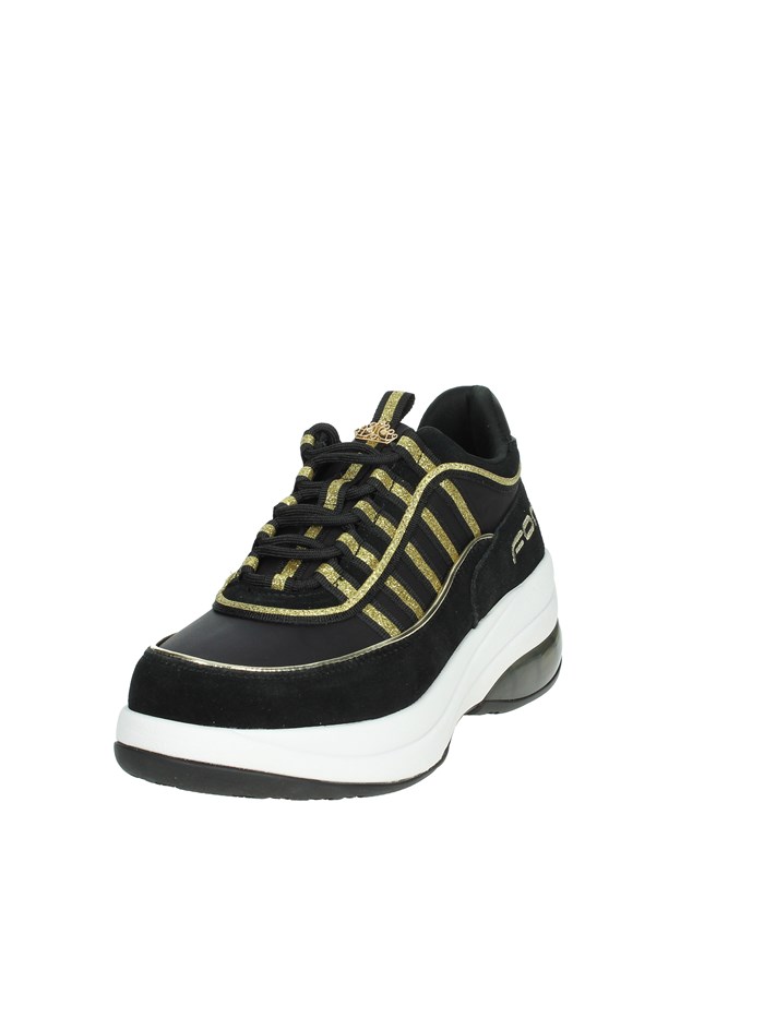 SNEAKERS BASSA UP NERO/ORO