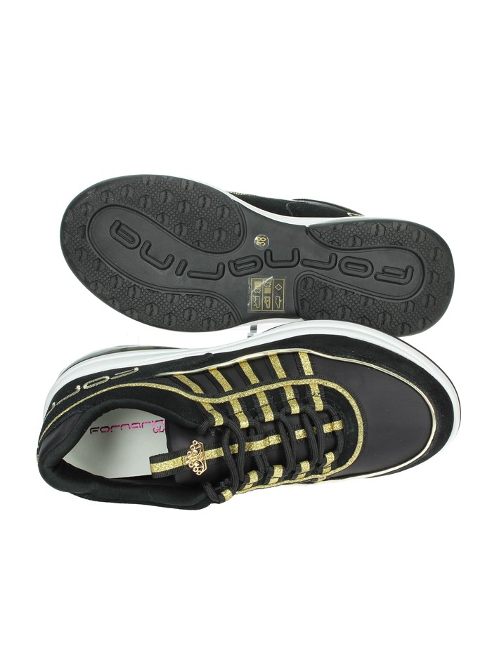 SNEAKERS BASSA UP NERO/ORO