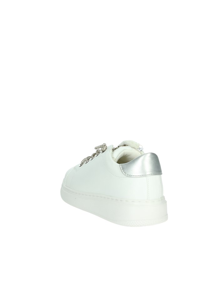 SNEAKERS BASSA AG-16536 BIANCO/ARGENTO