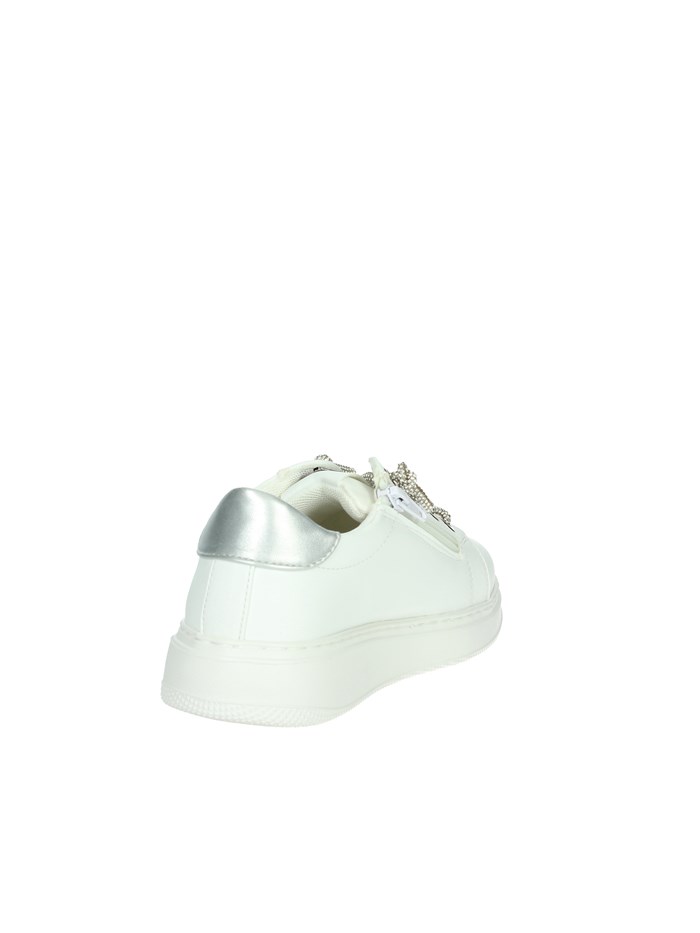 SNEAKERS BASSA AG-16536 BIANCO/ARGENTO