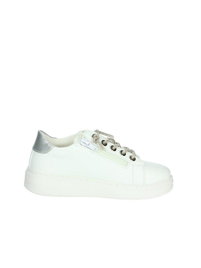 SNEAKERS BASSA AG-16536 BIANCO/ARGENTO