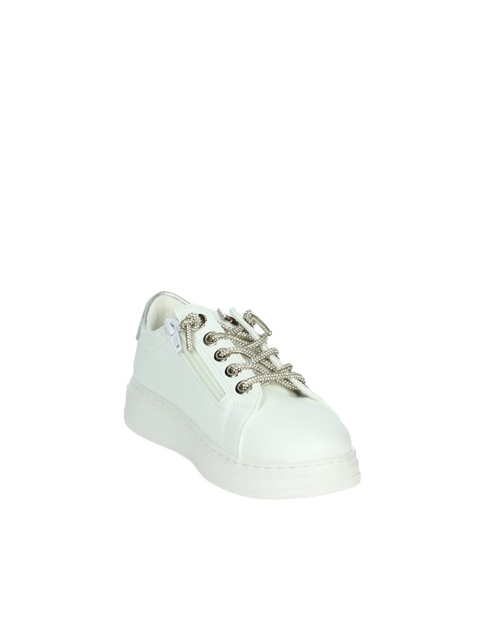 SNEAKERS BASSA AG-16536 BIANCO/ARGENTO