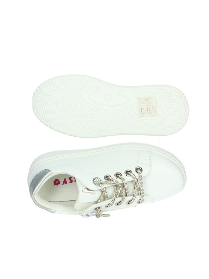 SNEAKERS BASSA AG-16536 BIANCO/ARGENTO