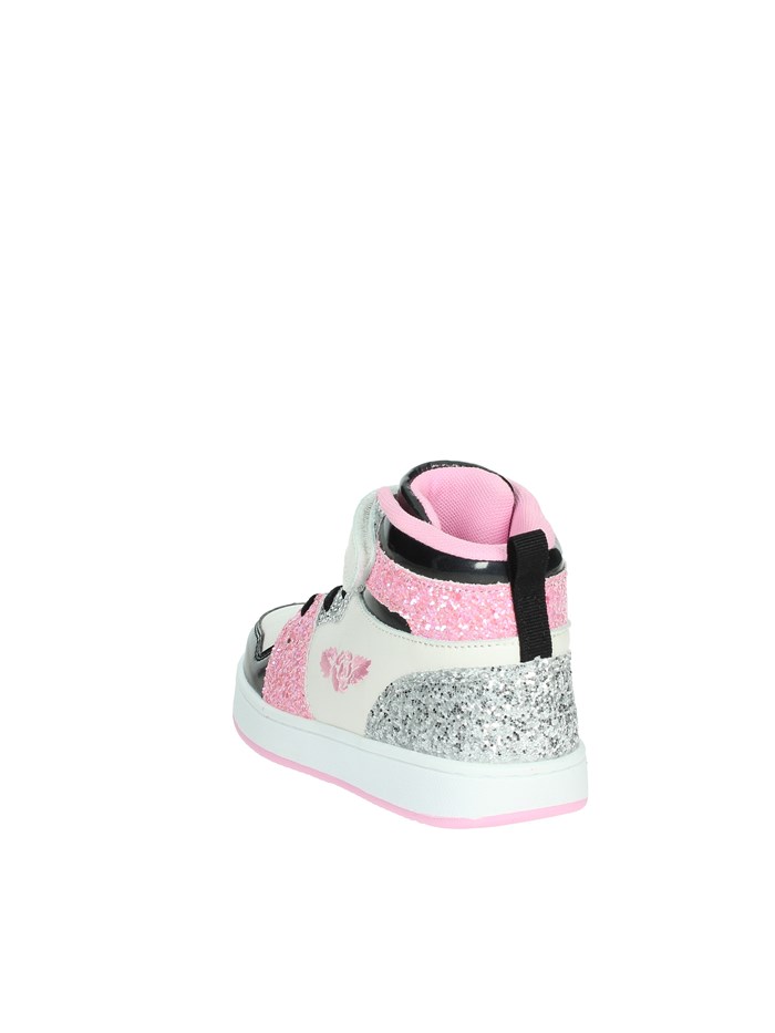 SNEAKERS ALTA LKAA4416 BIANCO/NERO/ROSA