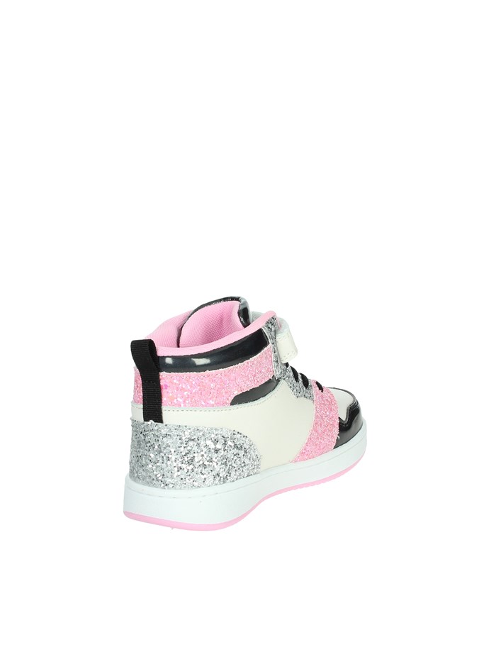 SNEAKERS ALTA LKAA4416 BIANCO/NERO/ROSA