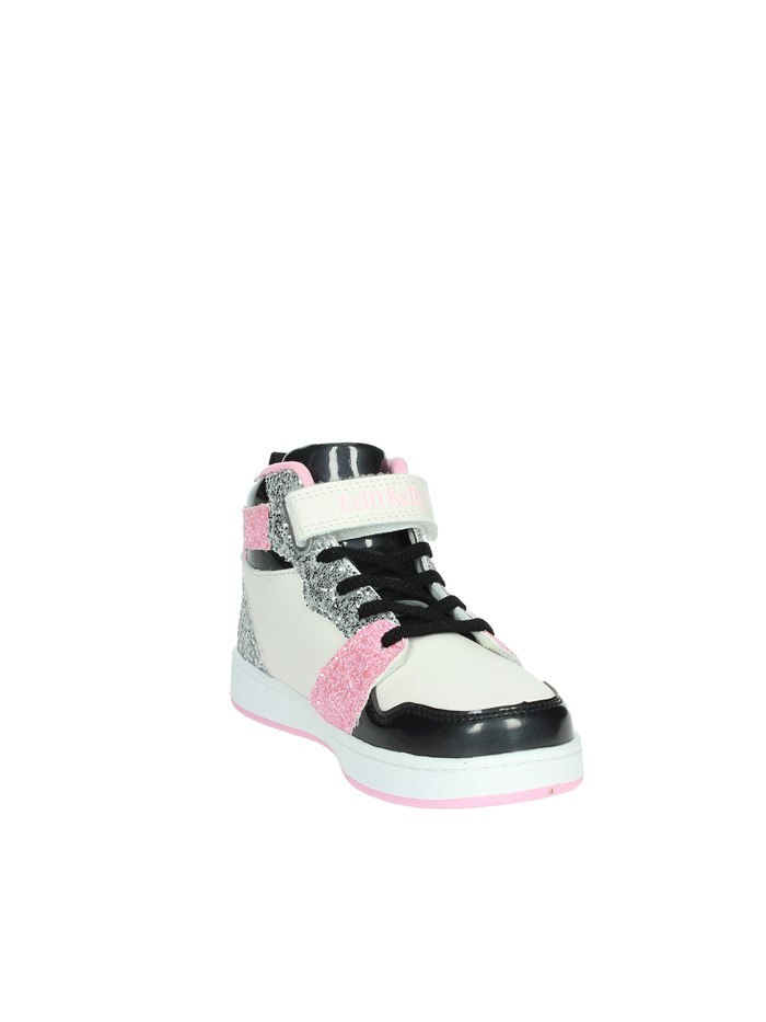 SNEAKERS ALTA LKAA4416 BIANCO/NERO/ROSA