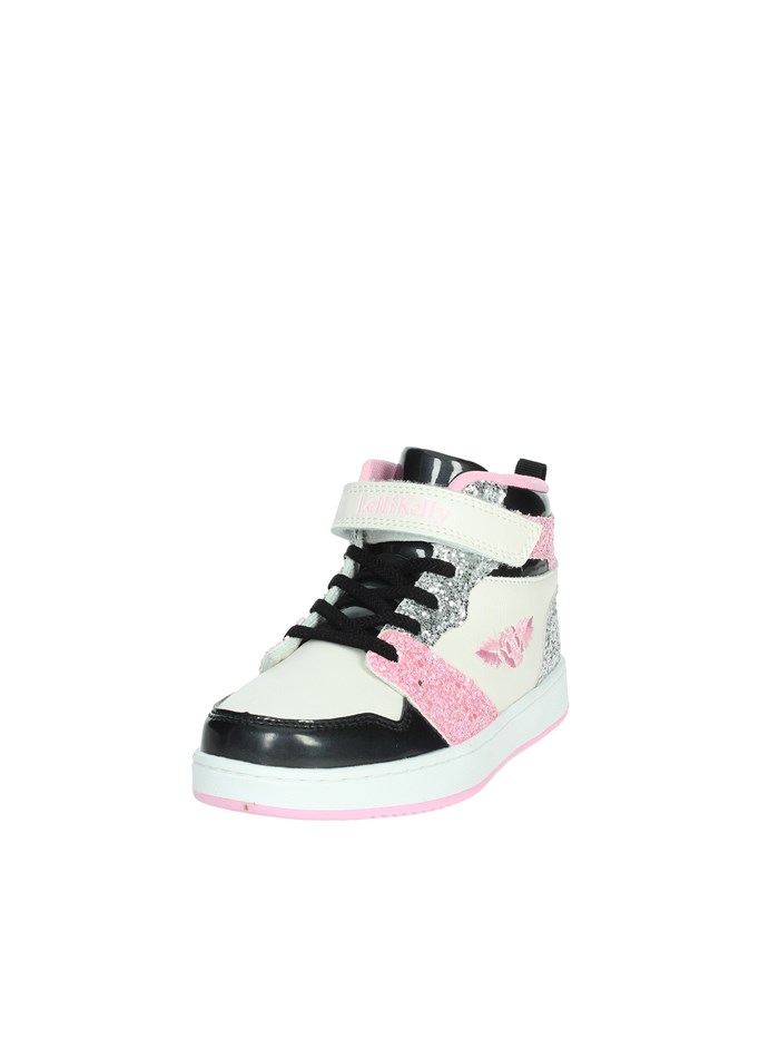 SNEAKERS ALTA LKAA4416 BIANCO/NERO/ROSA