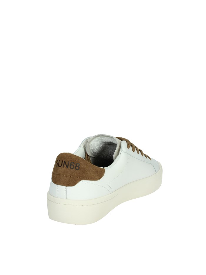 SNEAKERS BASSA Z44125 BIANCO/CUOIO