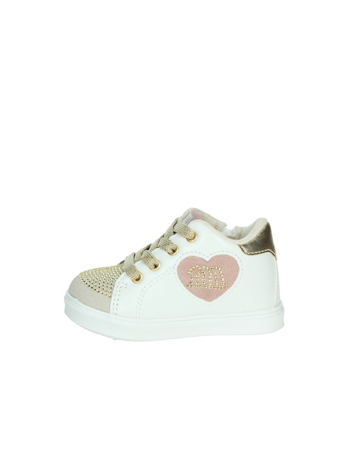 SNEAKERS BASSA M2504 BIANCO/ORO