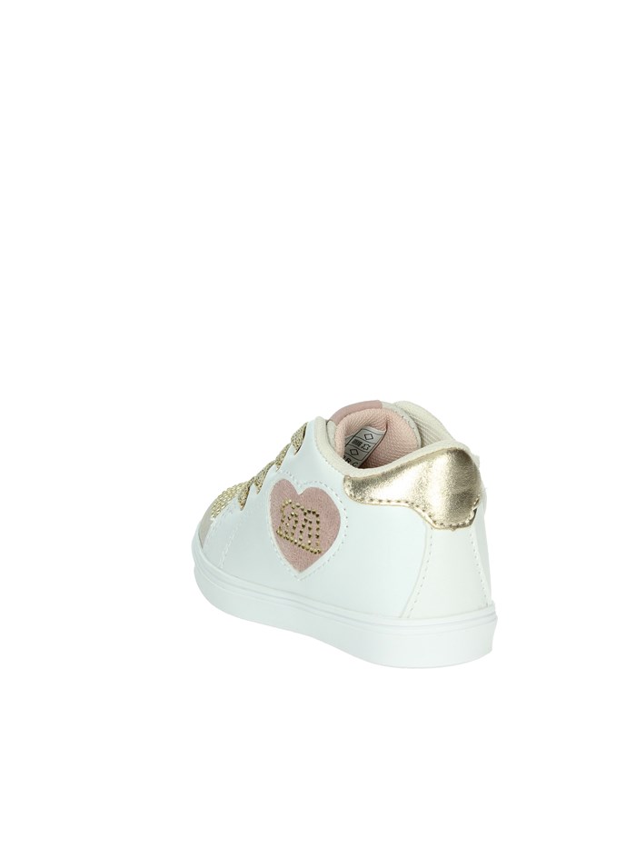 SNEAKERS BASSA M2504 BIANCO/ORO