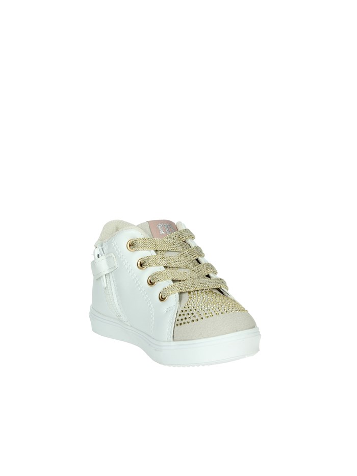 SNEAKERS BASSA M2504 BIANCO/ORO