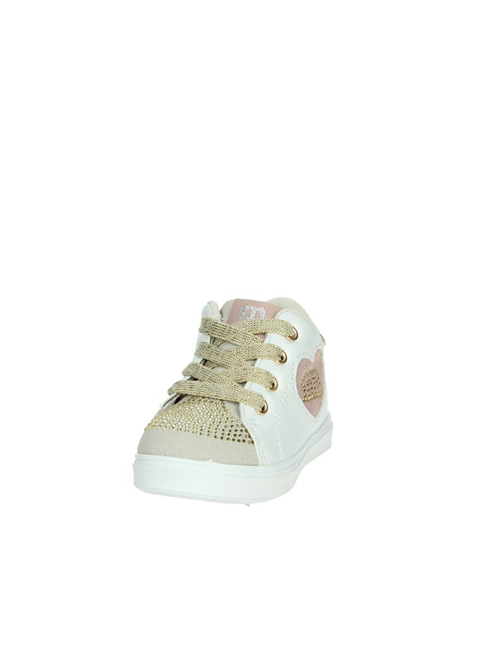 SNEAKERS BASSA M2504 BIANCO/ORO