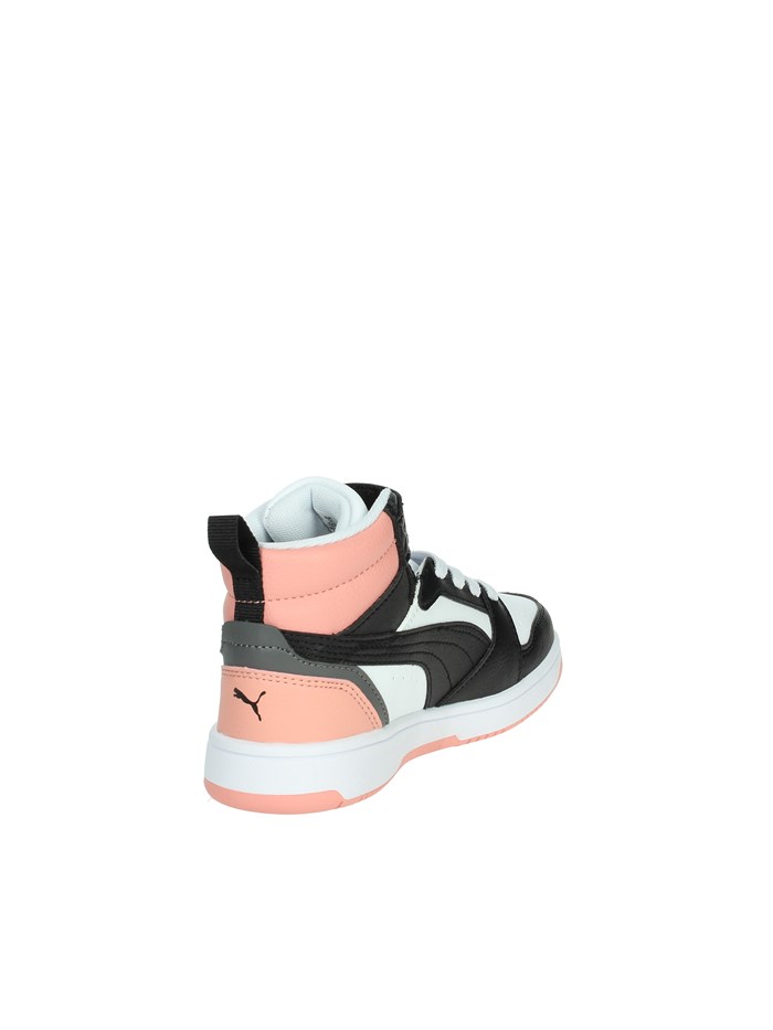 SNEAKERS ALTA 393832 BIANCO/NERO/ROSA