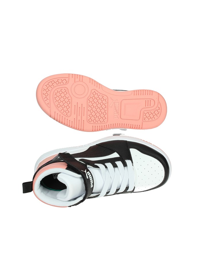 SNEAKERS ALTA 393832 BIANCO/NERO/ROSA