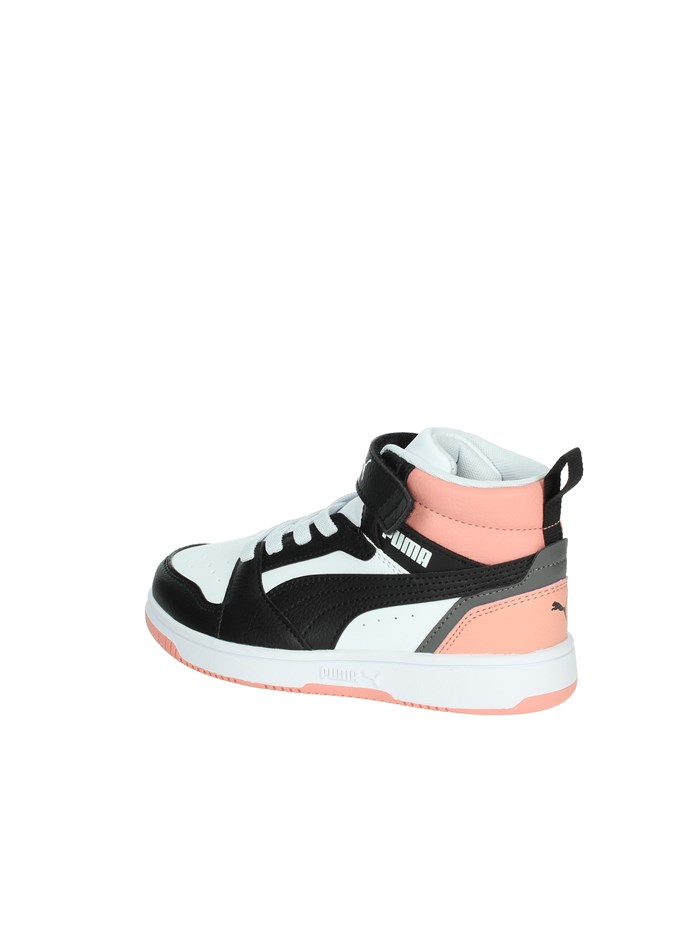 SNEAKERS ALTA 393832 BIANCO/NERO/ROSA