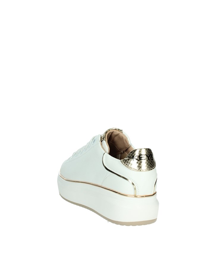 SNEAKERS BASSA K-9802 BIANCO/ORO