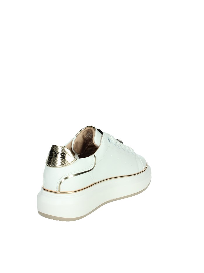 SNEAKERS BASSA K-9802 BIANCO/ORO