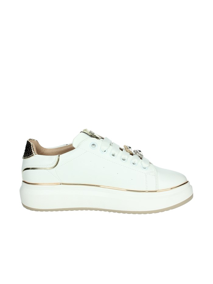 SNEAKERS BASSA K-9802 BIANCO/ORO