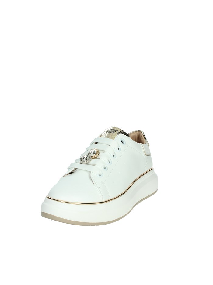 SNEAKERS BASSA K-9802 BIANCO/ORO