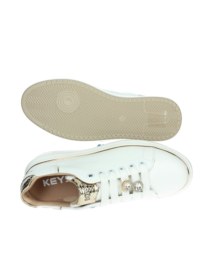 SNEAKERS BASSA K-9802 BIANCO/ORO