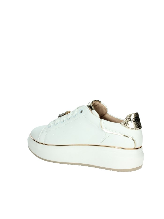 SNEAKERS BASSA K-9802 BIANCO/ORO