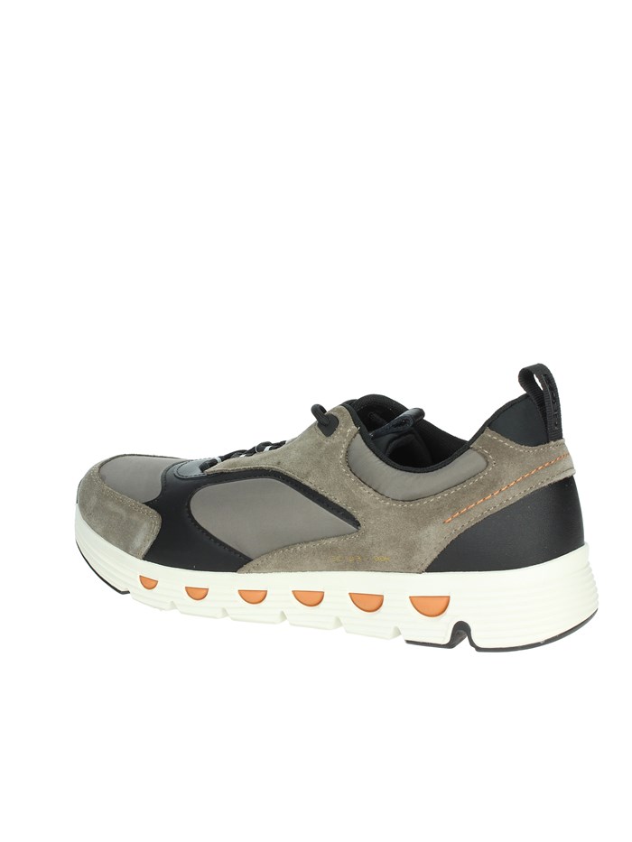 SNEAKERS BASSA U46HRA 0FU22 GRIGIO/NERO