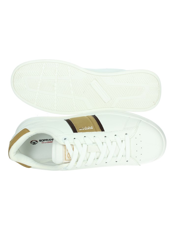 SNEAKERS BASSA SPM424R31 BIANCO/CUOIO