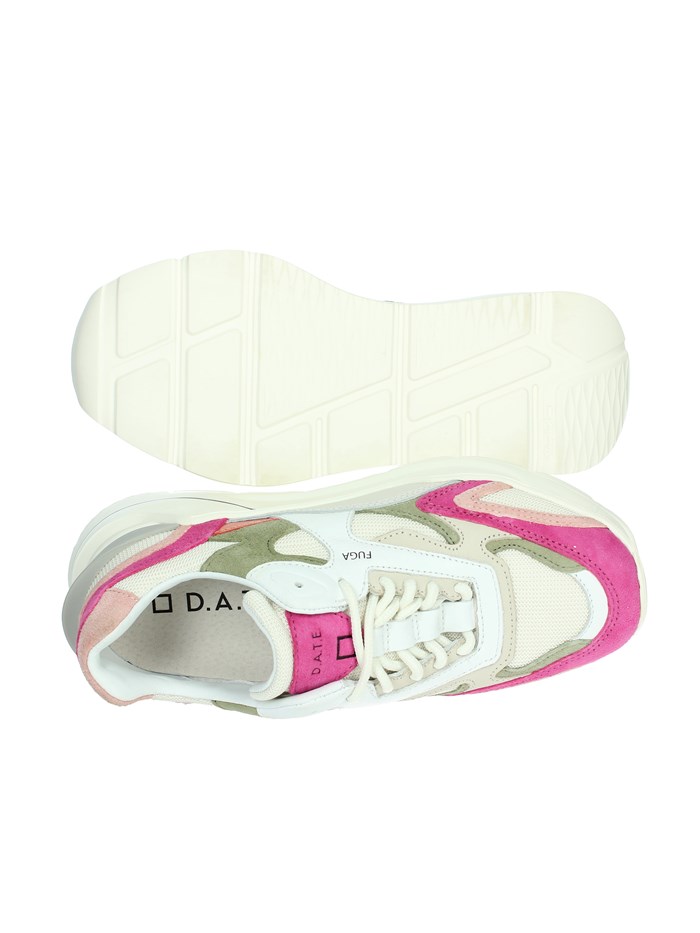 SNEAKERS BASSA W401-FM-CO-WF BIANCO/FUCSIA