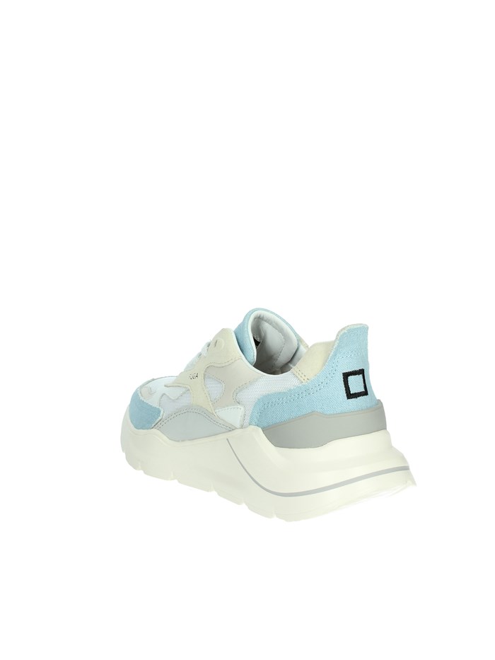 SNEAKERS BASSA W401-FM-CN-WK BIANCO/CELESTE