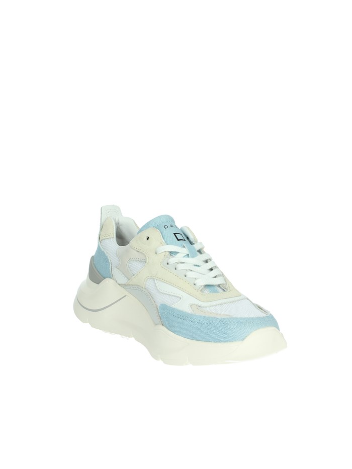 SNEAKERS BASSA W401-FM-CN-WK BIANCO/CELESTE