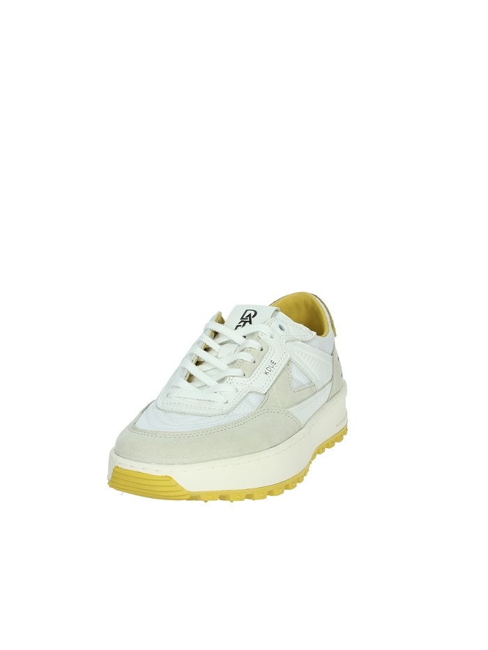 SNEAKERS BASSA W401-K2-CO-HY BIANCO/GIALLO