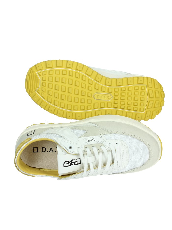 SNEAKERS BASSA W401-K2-CO-HY BIANCO/GIALLO