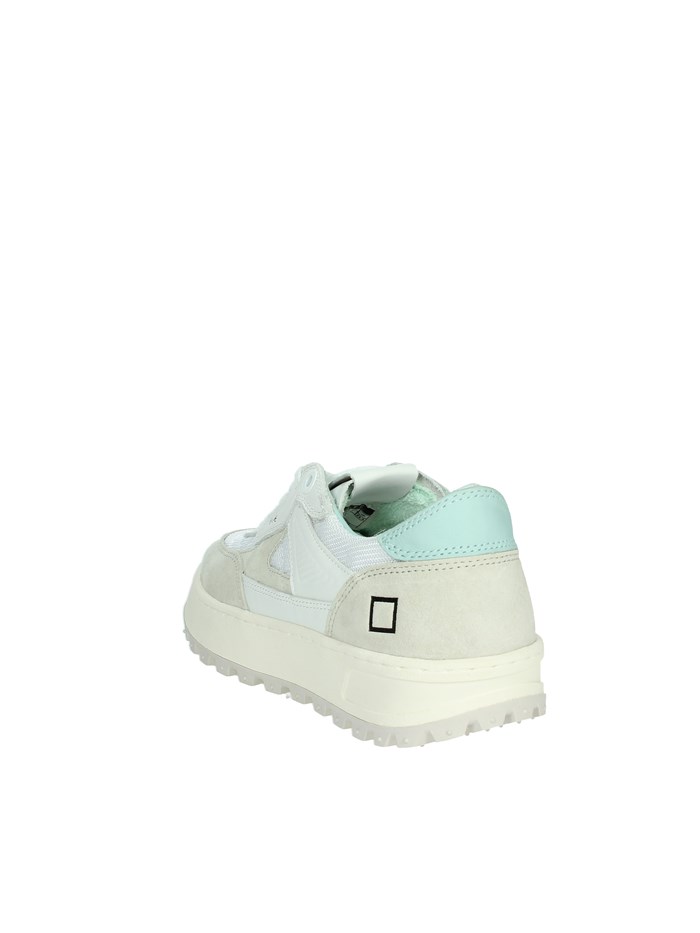 SNEAKERS BASSA W401-K2-CO-WW BIANCO/VERDE ACQUA