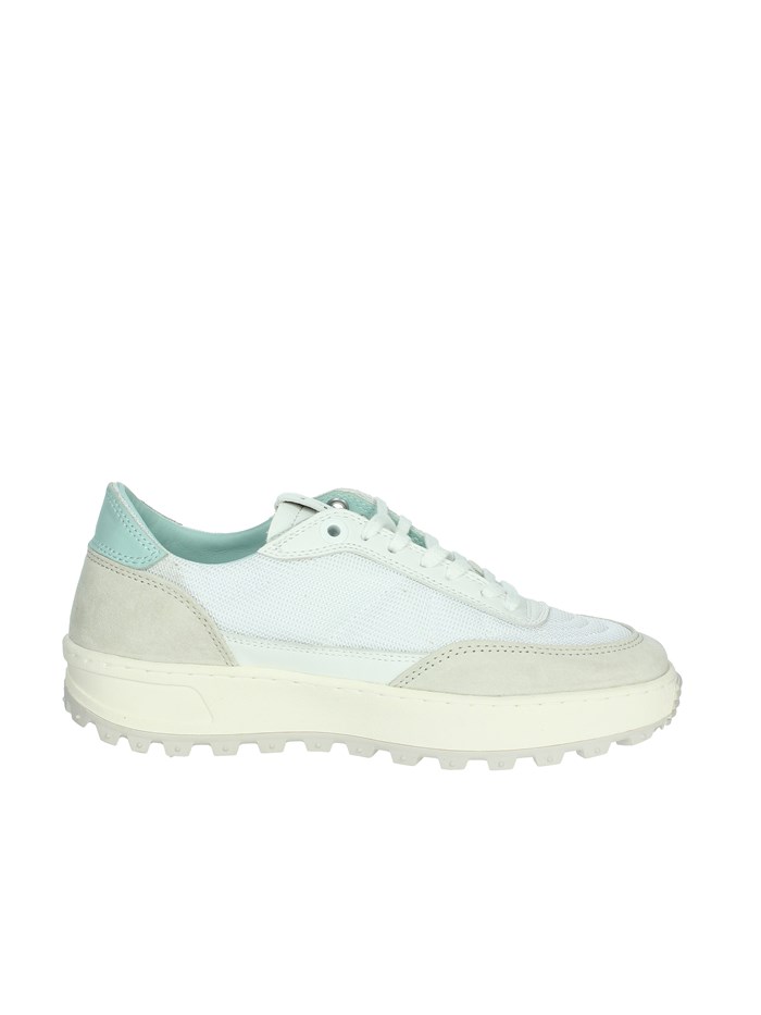 SNEAKERS BASSA W401-K2-CO-WW BIANCO/VERDE ACQUA