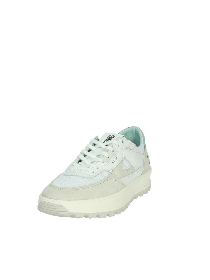 SNEAKERS BASSA W401-K2-CO-WW BIANCO/VERDE ACQUA