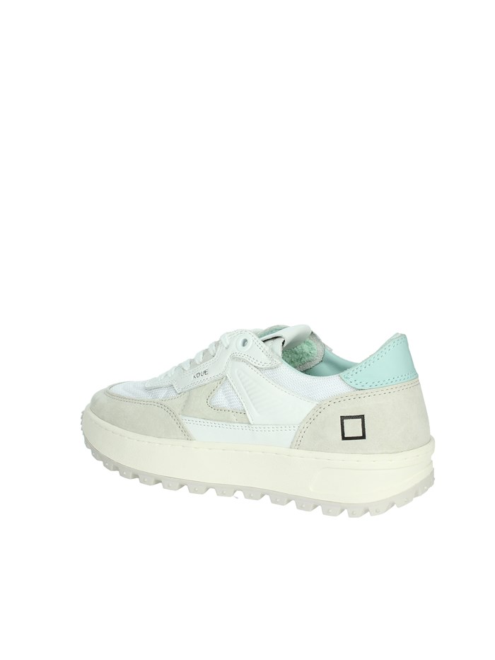 SNEAKERS BASSA W401-K2-CO-WW BIANCO/VERDE ACQUA