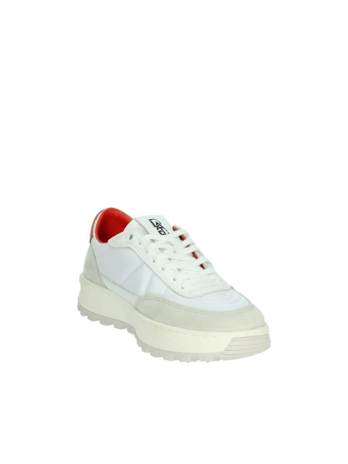 SNEAKERS BASSA W401-K2-CO-HR BIANCO/ROSSO