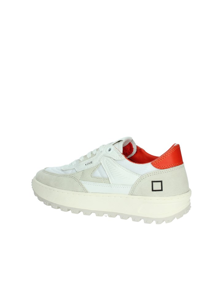 SNEAKERS BASSA W401-K2-CO-HR BIANCO/ROSSO