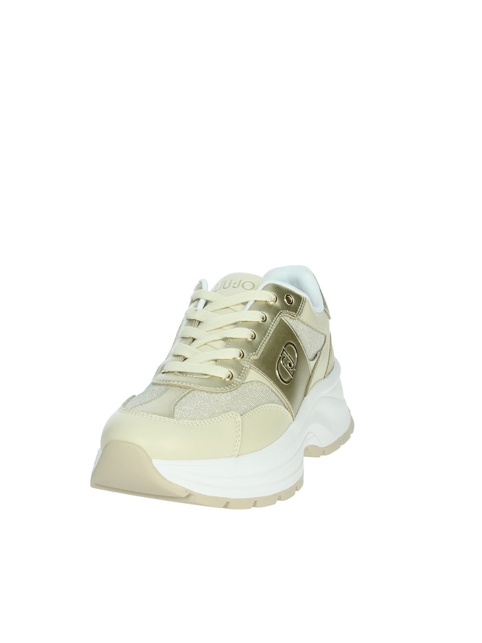 SNEAKERS BASSA EVA 02 BEIGE/ORO