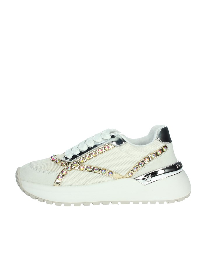 SNEAKERS BASSA SS0021 E008 BIANCO/ARGENTO