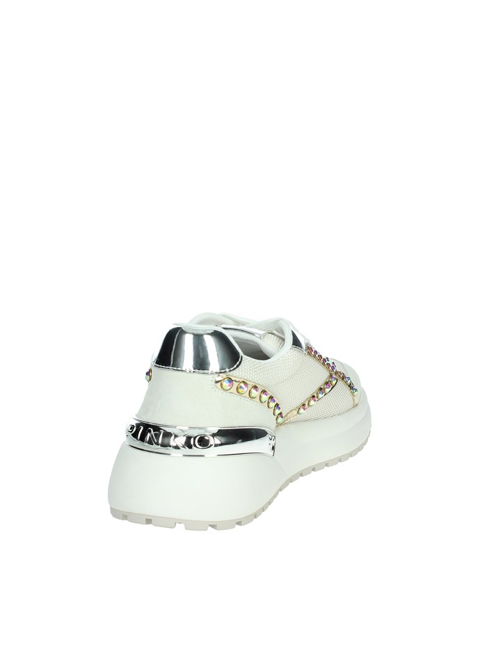 SNEAKERS BASSA SS0021 E008 BIANCO/ARGENTO