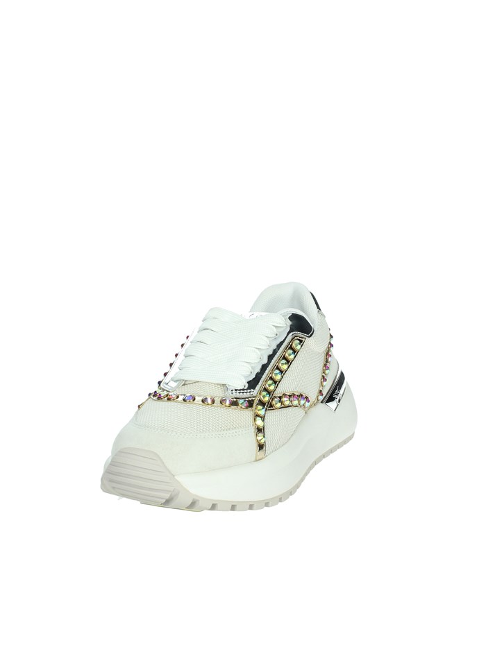 SNEAKERS BASSA SS0021 E008 BIANCO/ARGENTO