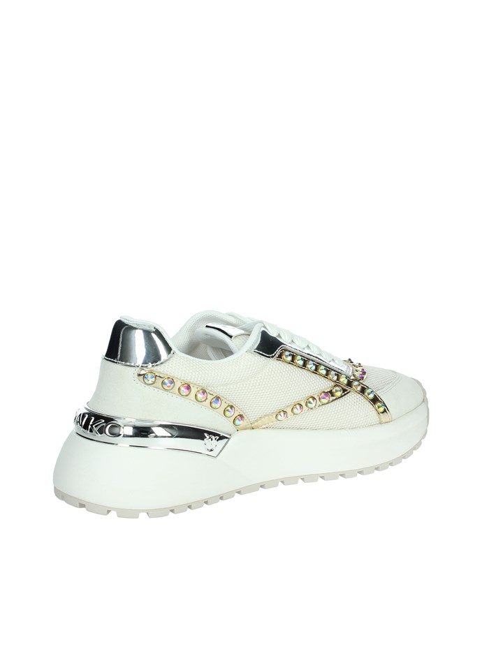 SNEAKERS BASSA SS0021 E008 BIANCO/ARGENTO