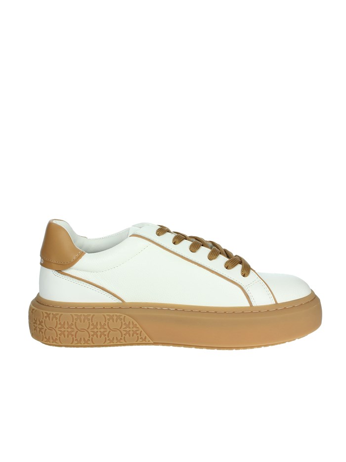 SNEAKERS BASSA SS0003 P016 BIANCO/CUOIO