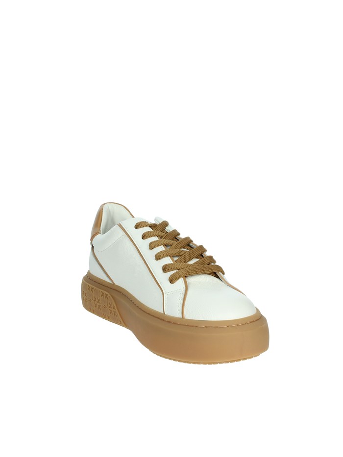 SNEAKERS BASSA SS0003 P016 BIANCO/CUOIO