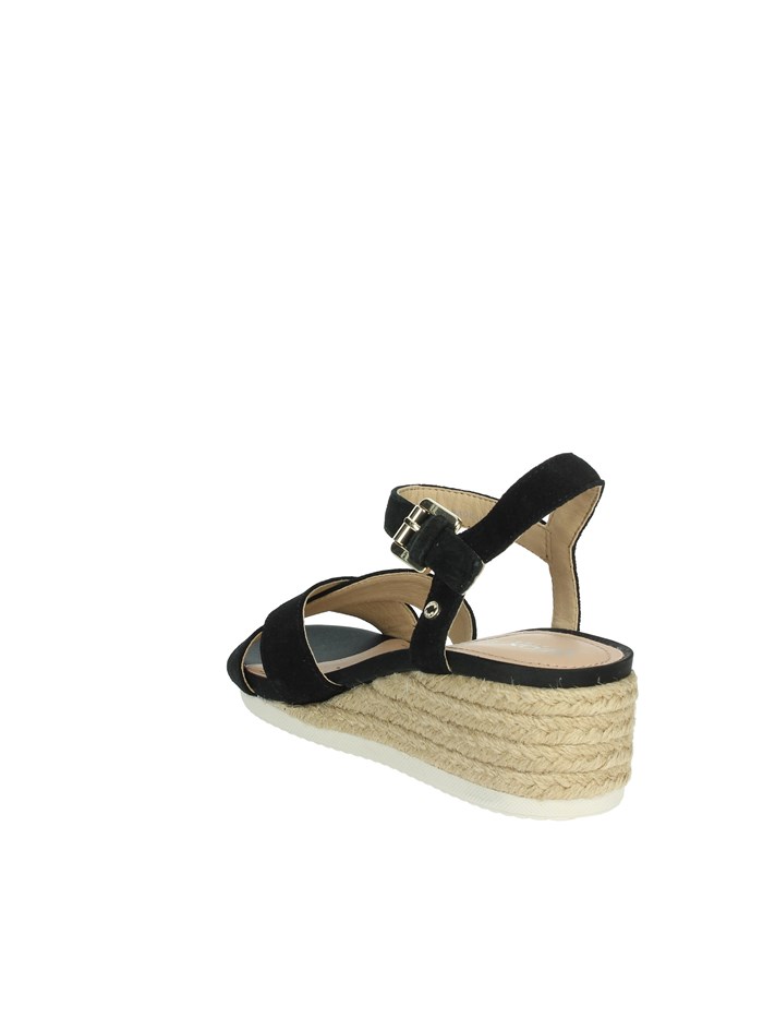 SANDALI CON ZEPPA D02HHC 00022 NERO